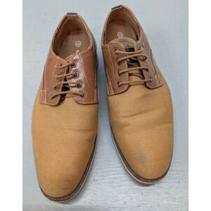 Bruno Marc Leather Suede Oxford Shoes LG19012M Men's 10 US Canvas Brown Lace Up
